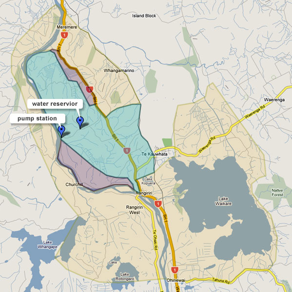 TKWA Reticulation Map